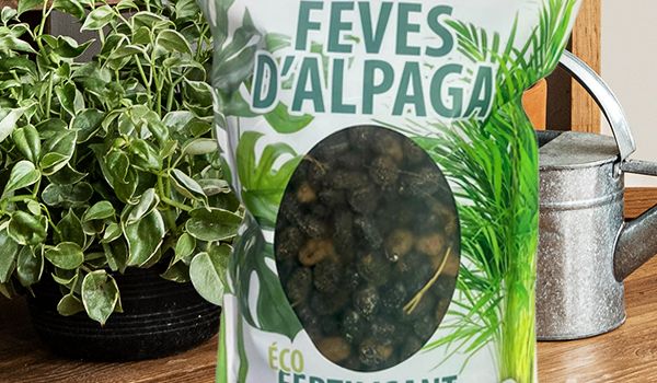 Sachet d'engrais naturel "Fèves d'alpaga" - Face avant